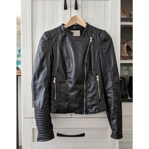 ZARA TRAFALUC XS Leather Moto Jacket